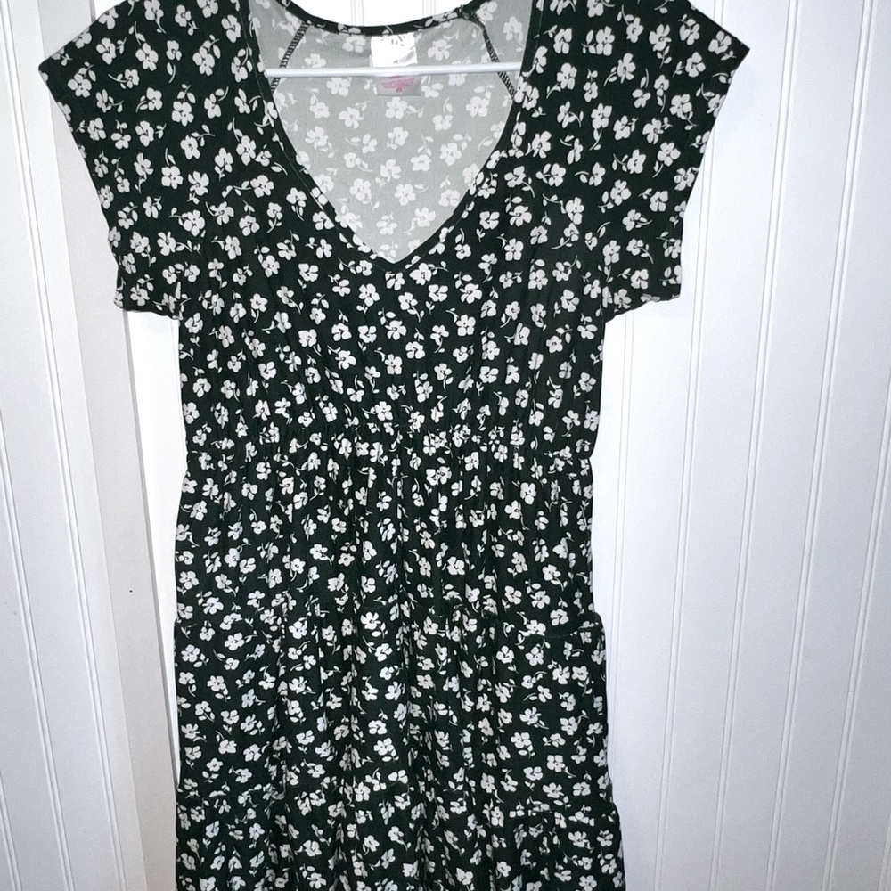 Green Dress w/ White Flowers